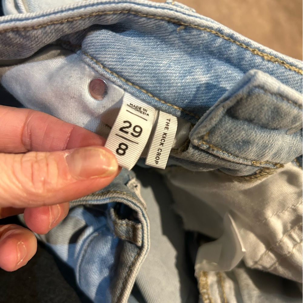 LOFT High Rise Light Blue Jeans - Picture 2 of 3